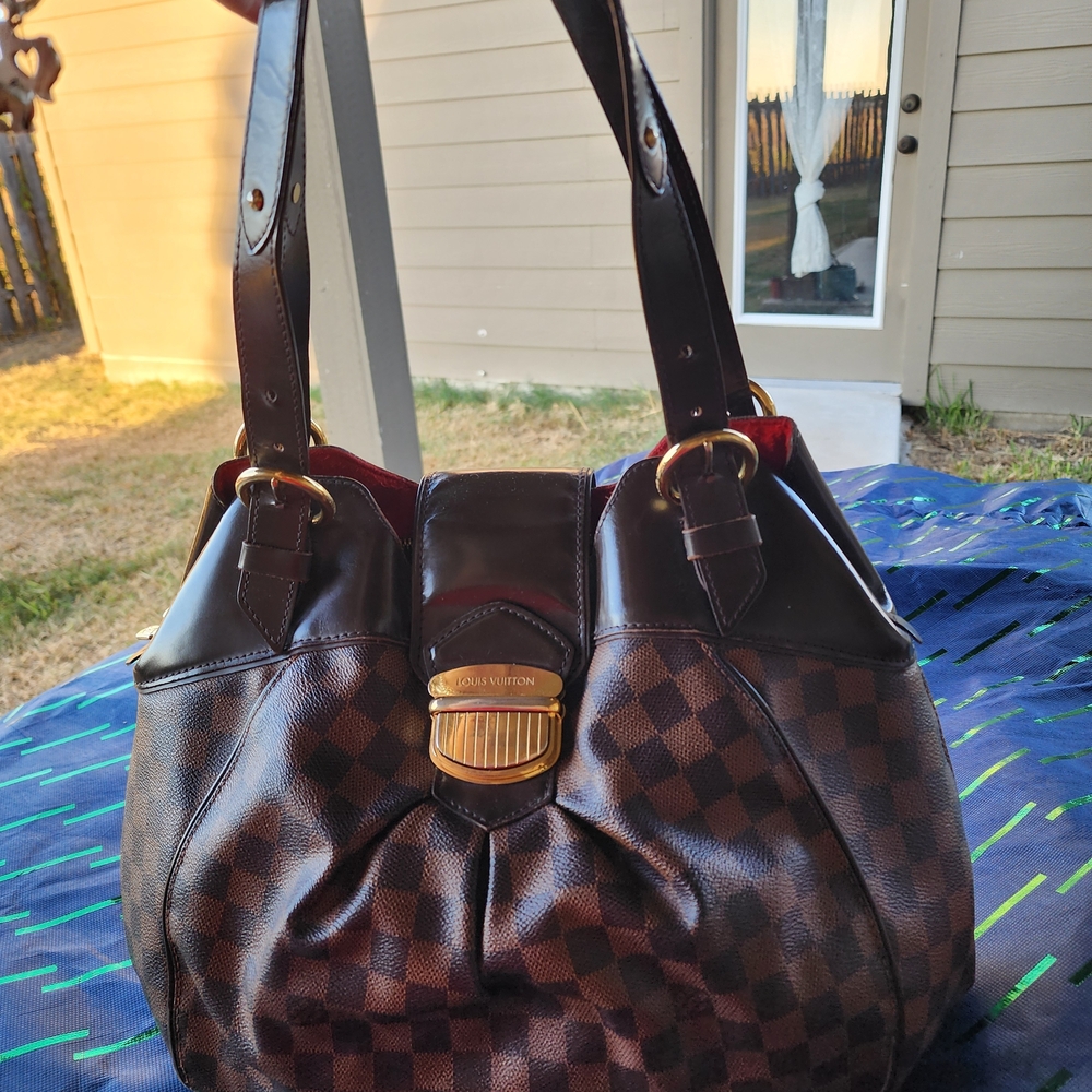 Louis Vuitton Sistina Damier Ebene GM Tote Handbag